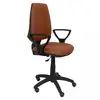 Image de Piqueras y Crespo Elche CP Chaise Bali Marron Bras Fixes Roues Parquet