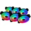 Image de Talius Iris Spectrum ARGB Kit de 6 Ventilateurs Supplémentaires 120 Mm Noir