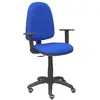 Image de Piqueras y Crespo Ayna Bali Chaise de Bureau Accoudoirs Réglables Roues Parquet Bleu