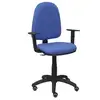 Image de Piqueras y Crespo Ayna Bali Chaise de Bureau Accoudoirs Réglables Roues Parquet Bleu Clair