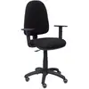 Image de Piqueras y Crespo Ayna Bali Chaise de Bureau Accoudoirs Réglables Roues Parquet Noir