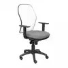 Image de Piqueras y Crespo Chaise Jorquera en maille blanche, assise gris clair
