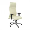 Image de Piqueras y Crespo Albacete XL Fauteuil en simili cuir avec mousse à mémoire de forme crème