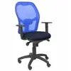 Image de Piqueras y Crespo Jorquera Bali Chaise de Bureau en Maille Bleu/Bleu Marine