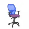 Image de Piqueras y Crespo Jorquera Chaise en maille bleue Assise Bali Lilas