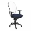 Image de Piqueras y Crespo Jorquera Chaise en maille blanche Assise Bali Bleu Marine