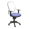 Image de Piqueras y Crespo Jorquera Chaise en maille blanche Assise Bali Bleu clair
