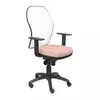 Image de Piqueras y Crespo Jorquera Chaise en maille blanche Assise Bali Rose pâle