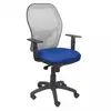 Image de Piqueras y Crespo Jorquera Chaise en maille grise Assise bleue Bali