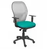 Image de Piqueras y Crespo Chaise Jorquera en maille grise, assise Bali, vert clair