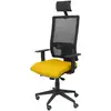 Image de Piqueras y Crespo Horna Bali Chaise de Bureau Noir/Jaune