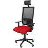 Image de Piqueras y Crespo Horna Bali Chaise de Bureau Noir/Rouge