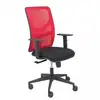 Image de Piqueras y Crespo Motilla Chaise en maille rouge Assise Bali Noir Bras réglable