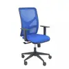 Image de Piqueras y Crespo Motilla Chaise en maille bleue Bali Bleu Assise Bras réglable