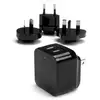 Image de Chargeur USB mural StarTech Dual 2 ports 17W universel voyage noir