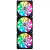 Image de Nox Hummer Easy Link ARGB Ensemble de 3 ventilateurs noirs de 120 mm