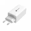 Image de Chargeur Leotec LECSPH65W3 GaN 65W 2xUSB-C 1xUSB-A Blanc Charge Rapide