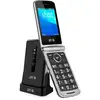 Image de Téléphone portable SPC Prince 4G pour seniors avec grandes touches et bouton SOS noir