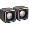Image de Mars Gaming MSCUBE Enceintes Gaming RGB DSP 8W Noir