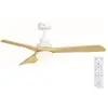 Image de Soler & Palau HTD-135 DC OAK Ventilateur de Plafond avec Lumière et Télécommande 56W Blanc/Chêne Clair