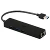 Image de Hub USB 3.0 i-tec Advance Slim 3 ports + adaptateur Gigabit Ethernet VIA VL813 ASIX AS88179 Noir