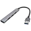 Image de Hub USB i-tec Metal 4 Puertos 1x USB 3.0 + 3x USB 2.0 Autoalimentado Gris Carcasa Metálica
