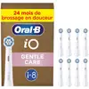 Image de Brossette Dentaire Oral-B iO Gentle Care 8 Unités Extra Doux Blanc