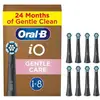 Image de Brossette Dentaire Oral-B iO Gentle Care 8 Unités Noir Gencives Sensibles