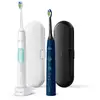 Image de Brosse à Dents Sonique Philips Sonicare ProtectiveClean 5100 HX6851/34 3 Modes 2 Embouts Capteur de Pression Étui