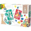 Image de Aquarelle SES Creative Sophie la Girafe 2-en-1 6 Cartes 4 Feutres Bébé 3 Peintures Lavables