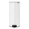 Image de Poubelle à pédale Brabantia NewIcon 30 litres blanc