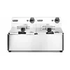 Image de Friteuse Traditionnelle Hendi 205853 12L 6600W Double Inox avec Zone Froide