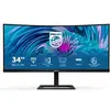 Image de Écran PC Philips E Line 346E2CUAE 34" UltraWide Quad HD+ 100Hz VA Courbe FreeSync USB-C