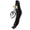 Image de Plug Anal Acier Black Hair Pony Tail Rosebud
