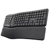 Image de Clavier Trust Keyra sans fil ergonomique AZERTY multidispositif à membrane