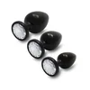 Image de Plug bijou Métallique Rond Gunmetal - Diamant