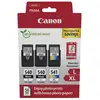 Image de Pack de cartouches d'encre noir et couleur Canon PG-540/CL-541 d'origine, compatibles PIXMA