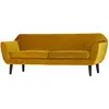 Image de Canapé velours Woood Rocco 75x187x82 cm