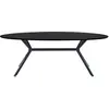 Image de Table à manger ovale MDF Woood Bruno 75x220x100 cm