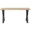 Image de Table pied alkmaar chêne massif Woood Tablo 75x180x90 cm