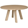 Image de Table à manger en chêne naturel Woood Rhonda 150 cm 75x150x150 cm
