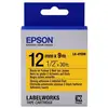 Image de Cintas adhesives résistantes Epson LK-4YBW 12mm jaune 9m