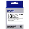 Image de Cintas pour imprimantes d'étiquettes Epson LK-5WBN 18 mm 9 m Noir sur blanc