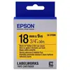 Image de Cintas adhesives résistantes Epson LK-5YBW 18mm jaune 9m