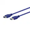 Image de Gembird 3m USB 3.0 A M/FM câble USB USB 3.2 Gen 1 (3.1 Gen 1) USB A Bleu