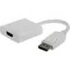 Image de Gembird A-DPM-HDMIF-002-W Câble adaptateur DisplayPort vers HDMI mâle/femelle blanc