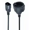 Image de Gembird PC-SFC14M-01 Câble Adaptateur Secteur C14 vers Schuko Mâle/Femelle 0,15 m