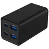 Image de Gembird TA-UC-2A2C-PD65-01-BK Chargeur rapide USB PowerDelivery GaN 65 W, 4 ports (2x USB-C, 2x USB-A), Noir