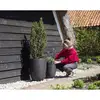 Image de Pot de fleurs Capi Nature Rib Bas Noir 46x58 cm 75 L Double paroi isolante