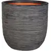Image de Pot de fleurs Capi Nature Rib Plastique Recyclé Gris Anthracite 50 L